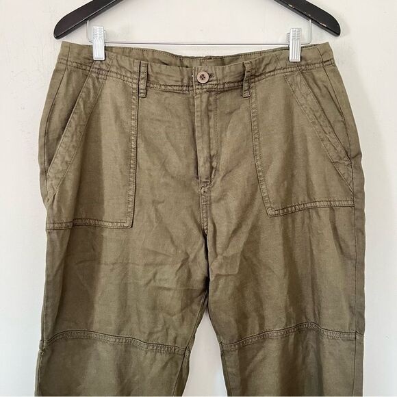 Devoted Olive Green Cargo Style Straight Leg Pants - Picture 5 of 6